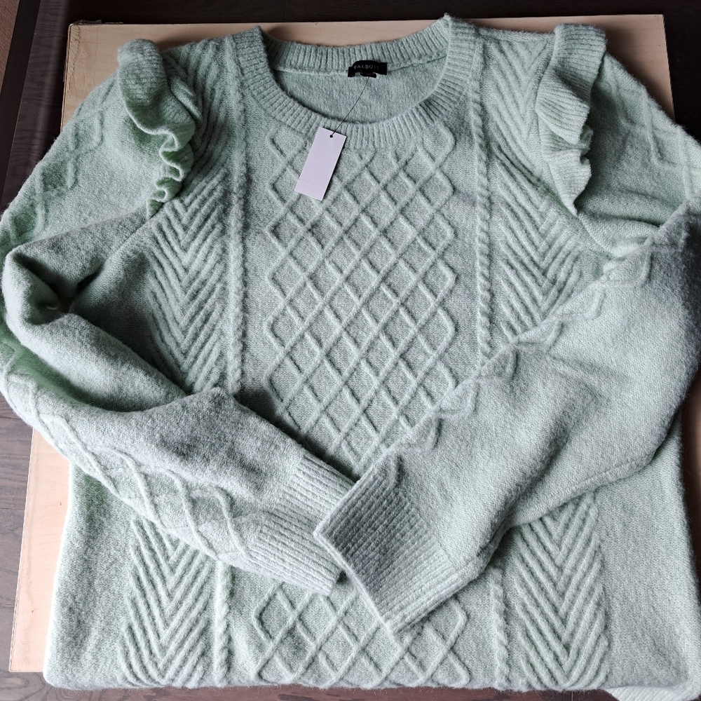 Talbots ruffle sweater